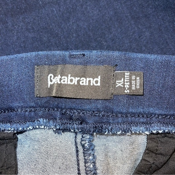 Betabrand Yoga  Denim Straight Leg Classic Jeans Dark Indigo Women's‎ Size XL P - Picture 8 of 9